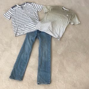 ✨Boys Abercrombie straight leg slim jeans w/ bonus